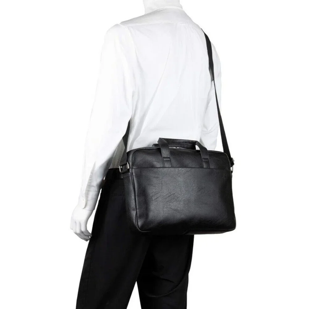Kenneth Cole Reaction Modern Dilemma Pebbled Faux Leather 15.6